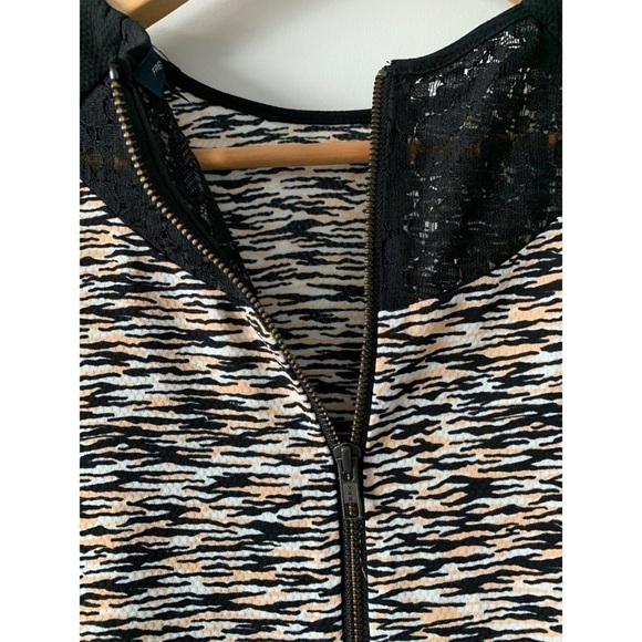 French Connection Multi Coloured 3/4 Sleeve Size 4 Shift Dress - Picture 9 of 17